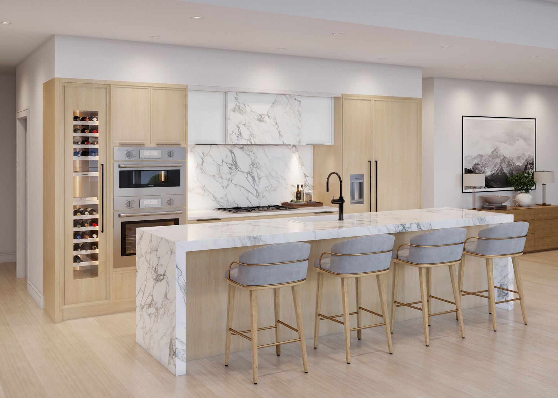 Aqua designer kitchen